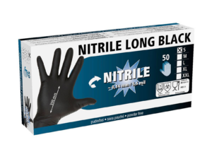 Nitrile-Long-Black-Gloves