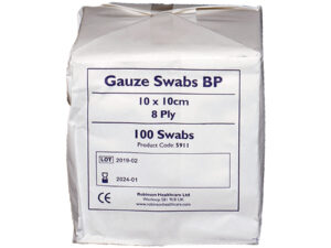 Gauze Swabs 8 ply 10cm x 10cm 100 Pack